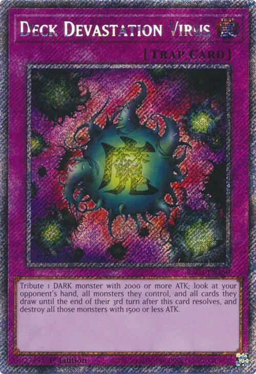 Deck Devastation Virus (RA03-EN150 - Platinum Secret Rare)