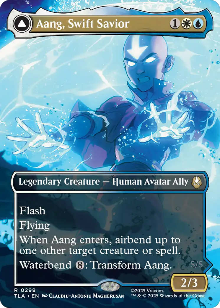 Aang, Swift Savior // Aang and La, Ocean's Fury (0298) - Image 1