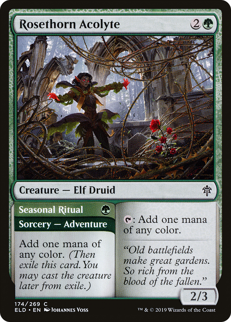 Rosethorn Acolyte // Seasonal Ritual (174/269)
