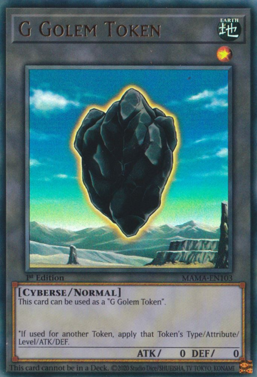 yugioh g golem deck Yu-Gi-Oh! - Medium Piece (TDGS-EN007) - The Duelist Genesis - Unlimited Edition G Golem Rock Hammer -