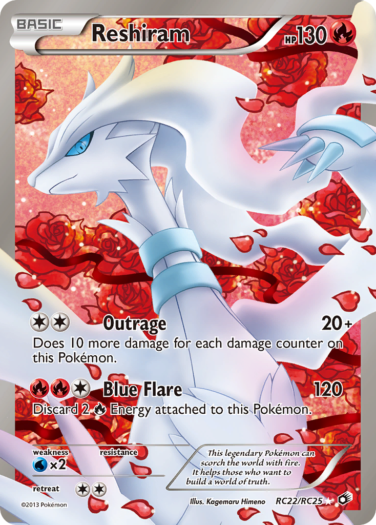 Reshiram (RC22/RC25 — Full Art)