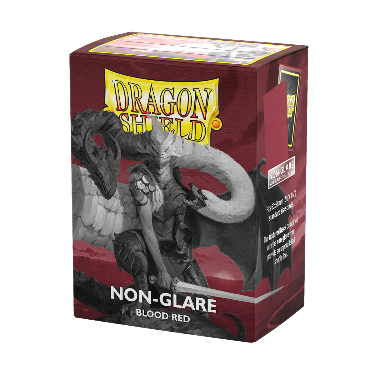 Dragon Shield: Standard 100ct Sleeves - Blood Red (Matte — Non-Glare) - Image 1