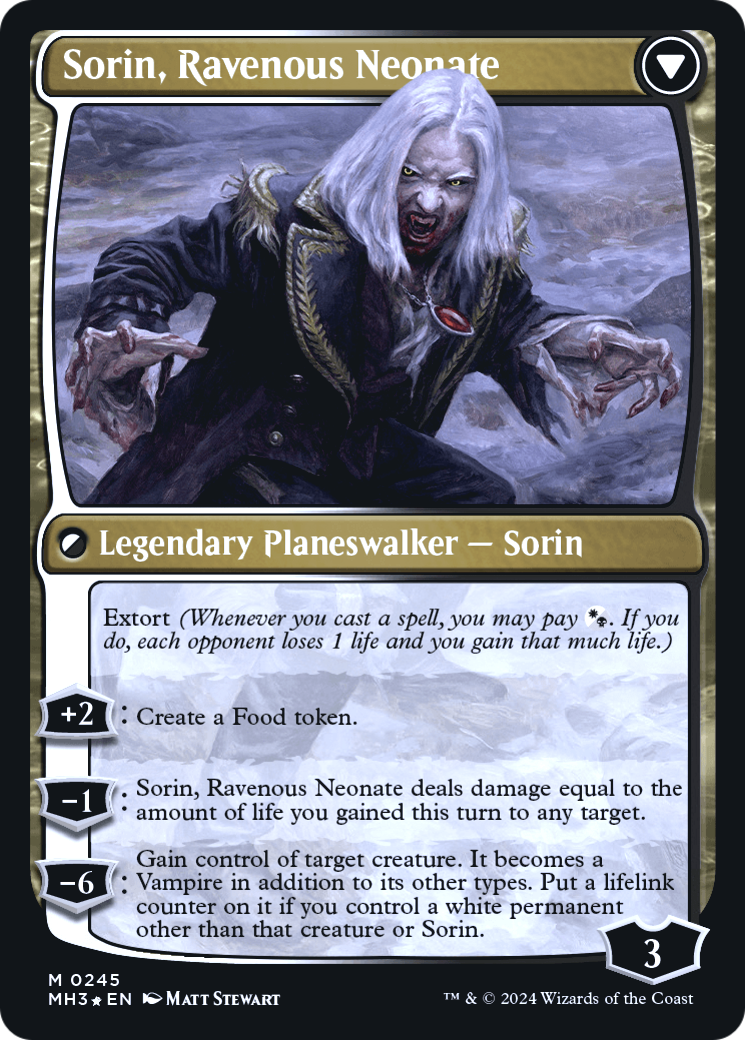 Sorin of House Markov // Sorin, Ravenous Neonate (0245) - Image 2