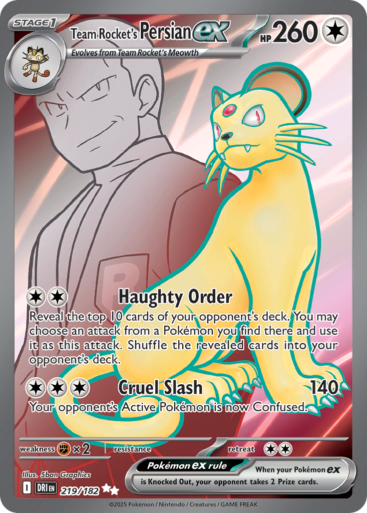 Team Rocket's Persian ex (219/182)