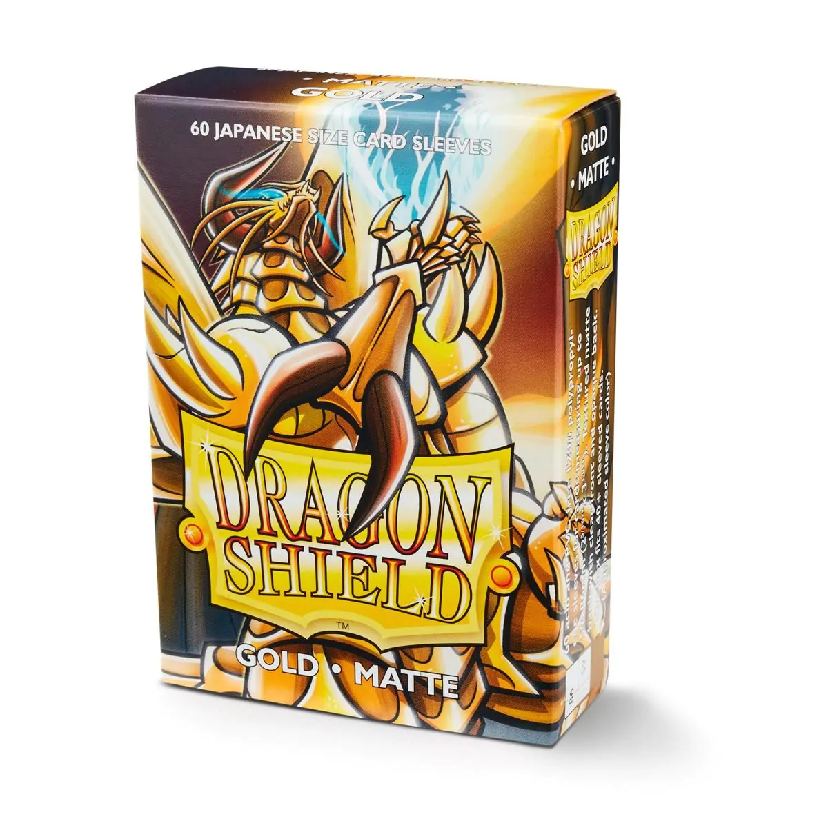 Dragon Shield: Japanese Size 60ct Sleeves - Gold (Matte) - Image 1