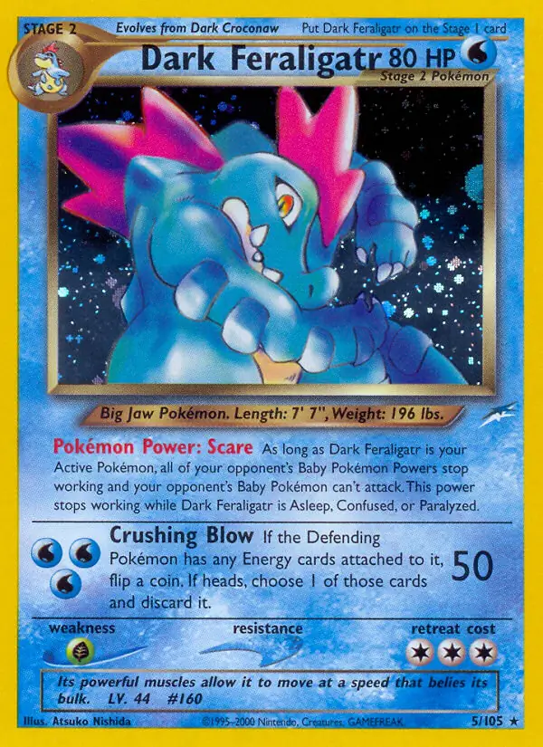 feraligator pokemon card Feraligatr, Neo Genesis, English Pokemon main image 1