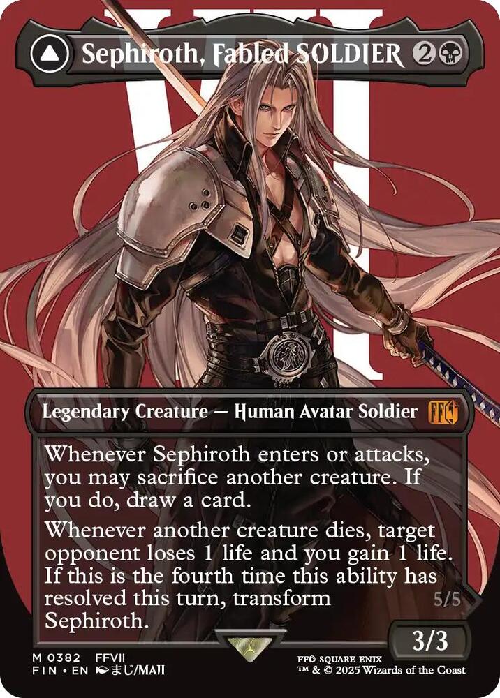 Sephiroth, Fabled SOLDIER (Borderless) (0382)