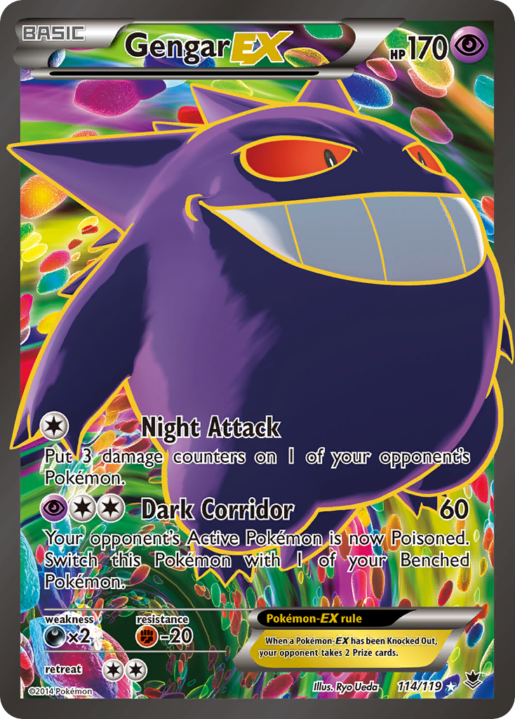 Gengar EX (114/119 — Full Art)