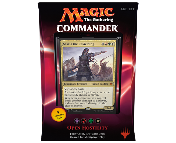 mtg commander 2016 decks MtG Commander 2016 Open Hostility Deck