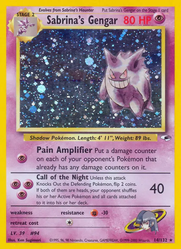 sabrina's haunter pokemon card Amazon.com: Sabrina's Haunter - Gym Heroes