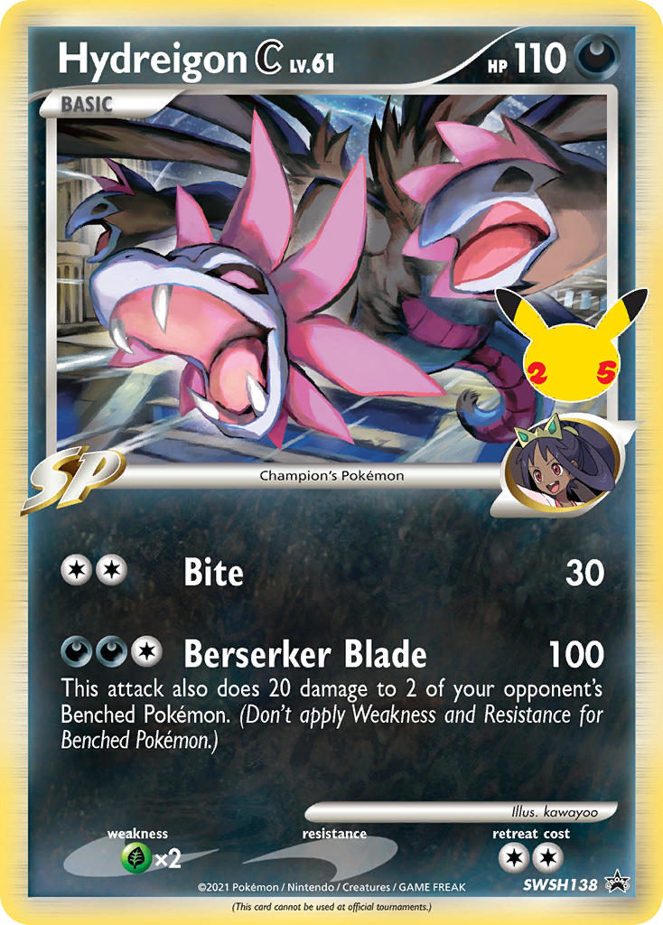 Hydreigon C (SWSH138 — Oversized)