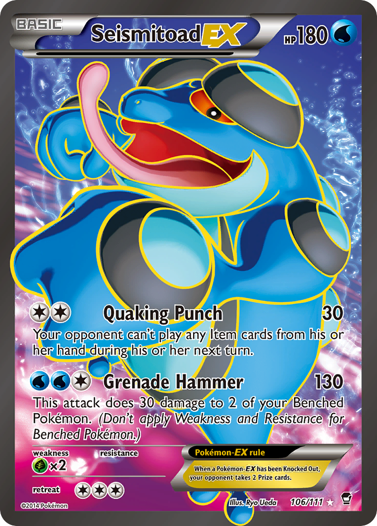 Seismitoad EX (106/111 — Full Art)