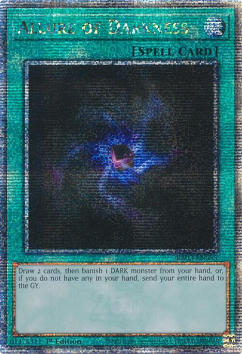 Allure of Darkness (RA03-EN055 - Quarter Century Secret Rare)