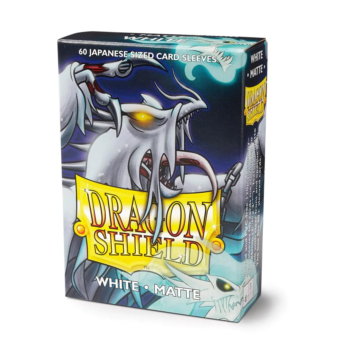 Dragon Shield: Japanese Size 60ct Sleeves - White (Matte) - Image 1