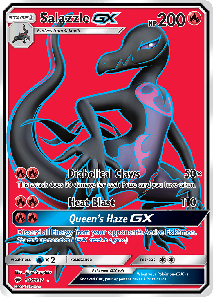 Salazzle GX (132/147 — Full Art)