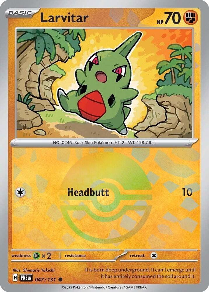Larvitar (047/131 — Poke Ball Pattern)