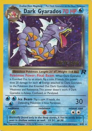 Dark Gyarados (8/82 — Prerelease Stamp)