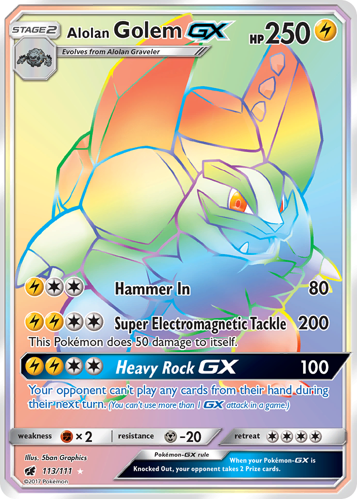 Alolan Golem GX (113/111)