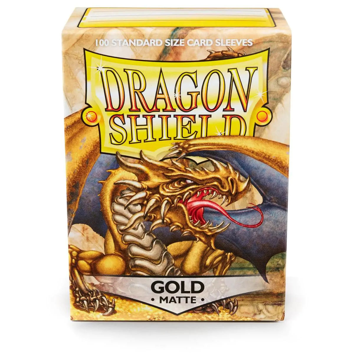 Dragon Shield: Standard 100ct Sleeves - Gold (Matte) - Image 2