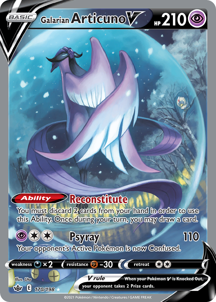 Galarian Articuno V (170/198 — Full Art)