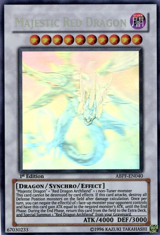 Majestic Red Dragon (Ghost Rare)