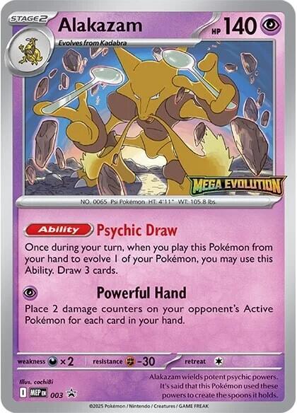 pokemon alakazam cards Card Holographic Credit Card Holographic Credit Card Skin  Anime Town Creations Colorless Rules Mega Evolution rule Alakazam (003) | Destiny Games