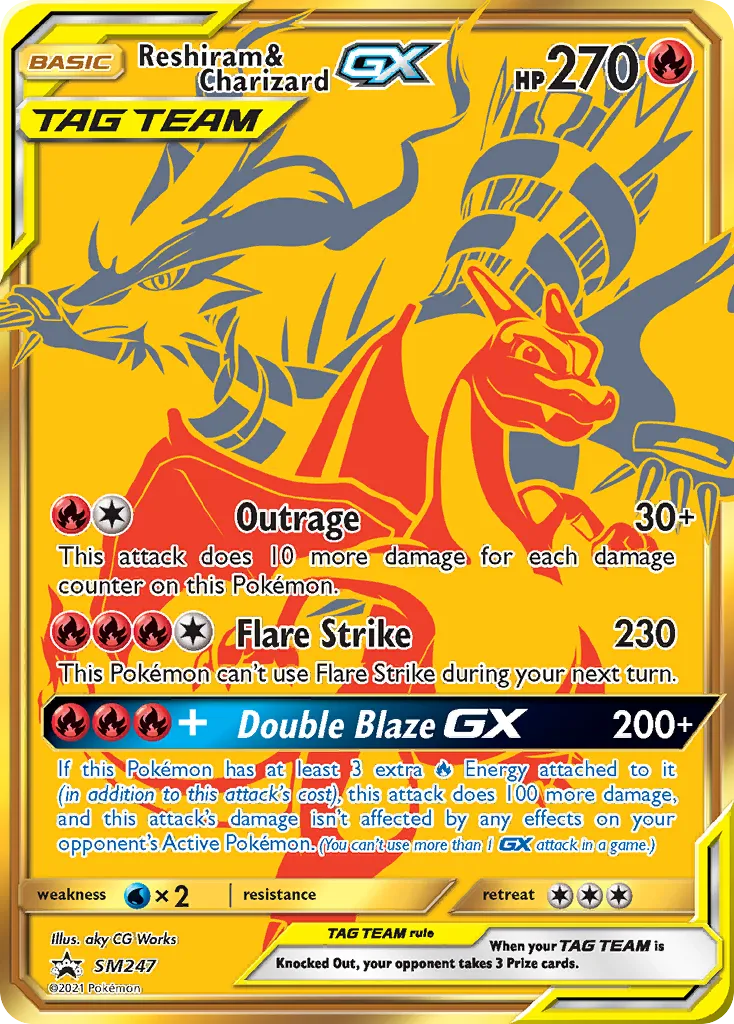 Reshiram & Charizard GX (SM247)