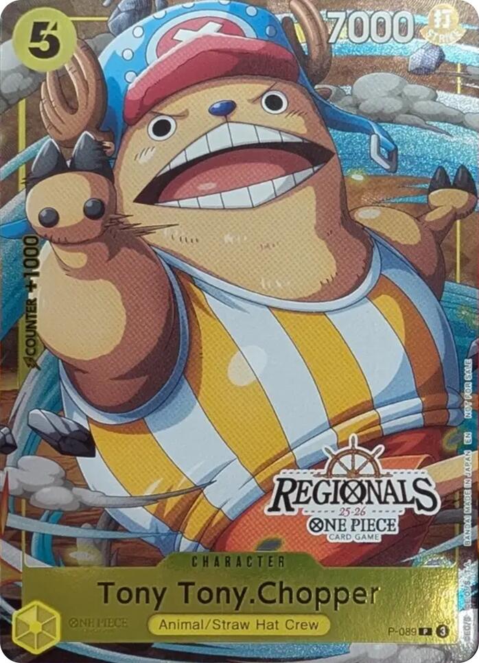 Tony Tony.Chopper (P-089 — Regionals Stamp)