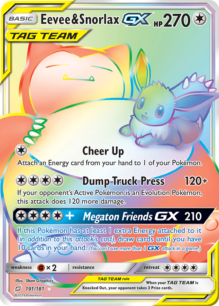 Eevee & Snorlax GX (191/181) | Destiny Games