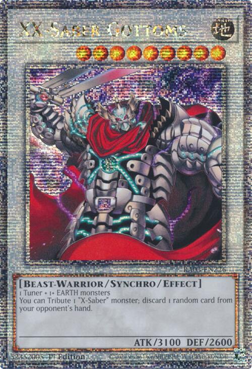 XX-Saber Gottoms (RA03-EN226 - Quarter Century Secret Rare)