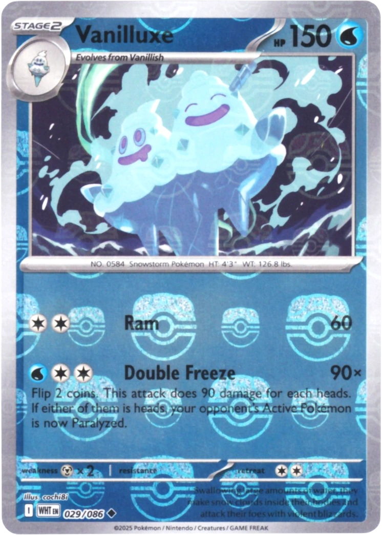 Vanilluxe (029/086 — Master Ball Pattern)