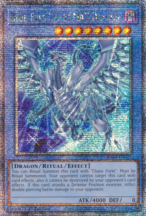 Blue-Eyes Chaos MAX Dragon (RA04-EN051 - New Art - Quarter Century Secret Rare)
