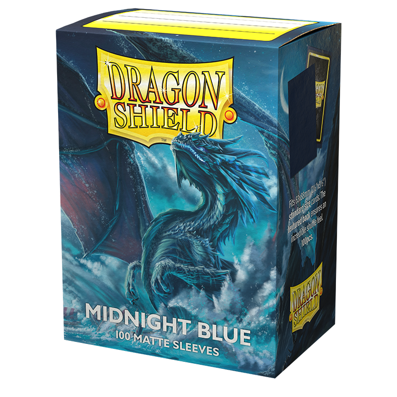 Dragon Shield: Standard 100ct Sleeves - Midnight Blue (Dual Matte) - Image 1