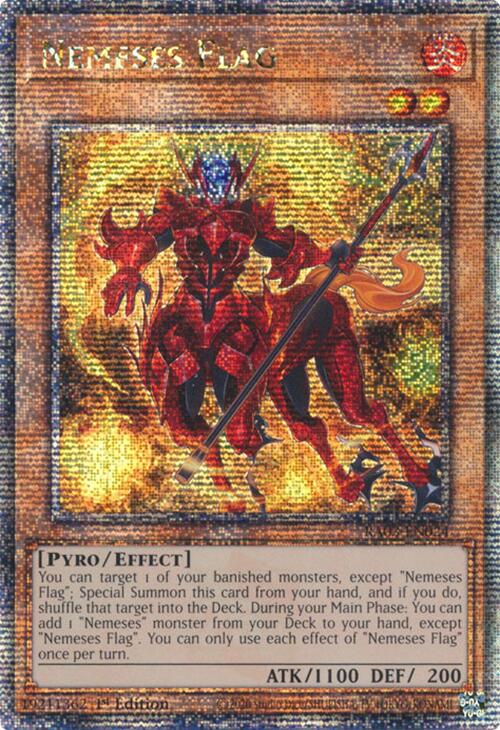 Nemeses Flag (RA03-EN024 - Quarter Century Secret Rare)