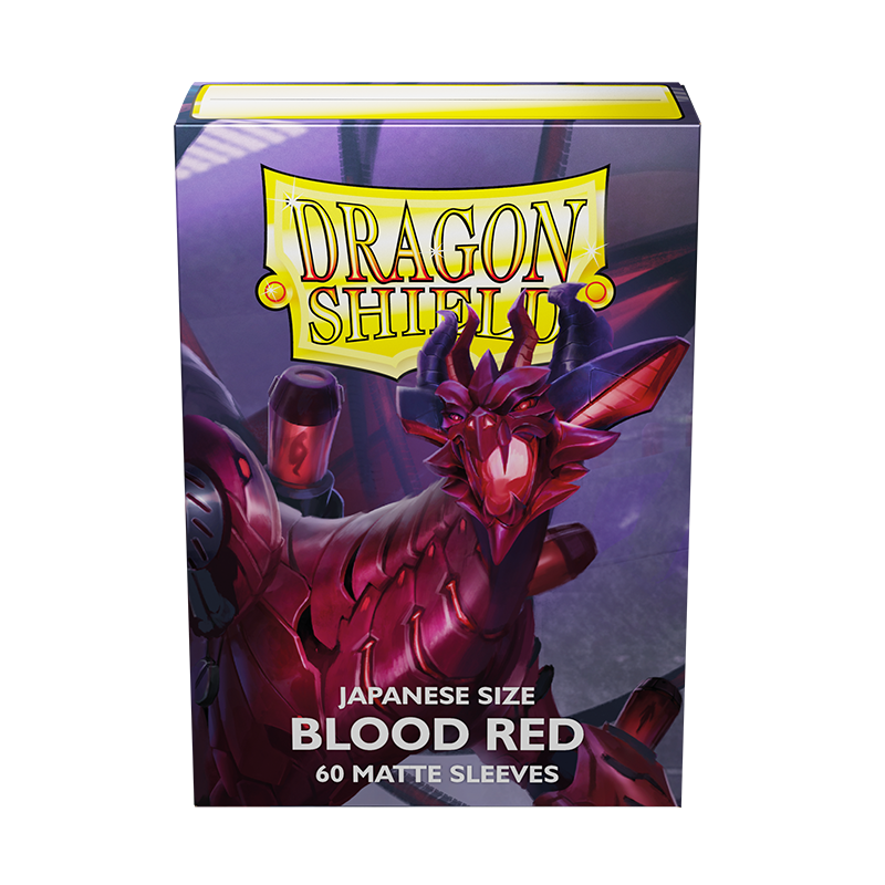 Dragon Shield: Japanese Size 60ct Sleeves - Blood Red (Matte) - Image 4