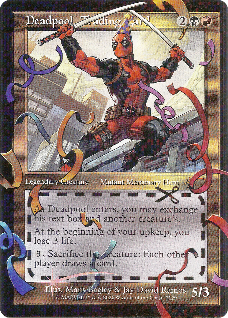 mtg deadpool cards Deadpool, Trading Card (7129)