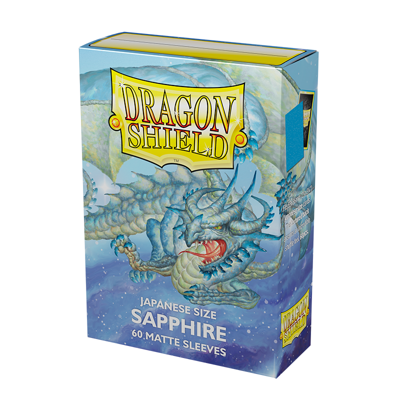 Dragon Shield: Japanese Size 60ct Sleeves - Sapphire (Matte) - Image 1