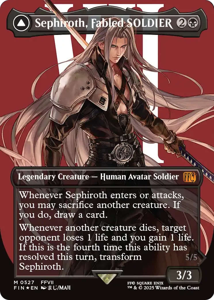 Sephiroth, Fabled SOLDIER // Sephiroth, One-Winged Angel (0527)