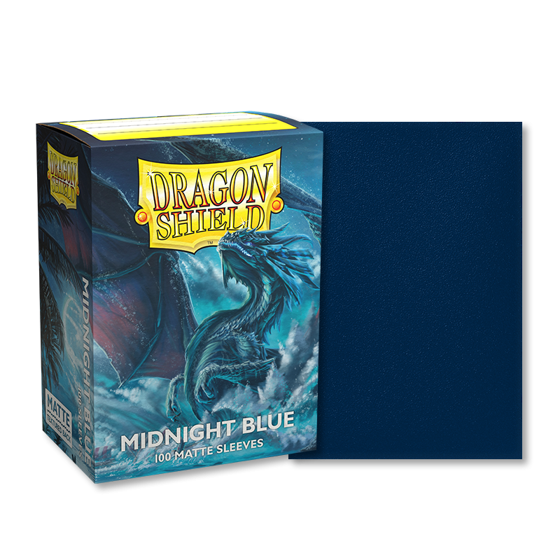 Dragon Shield: Standard 100ct Sleeves - Midnight Blue (Dual Matte) - Image 3