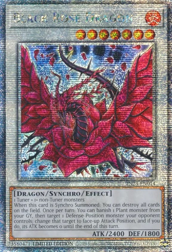 Black Rose Dragon (TN23-EN014 - Quarter Century Secret Rare)