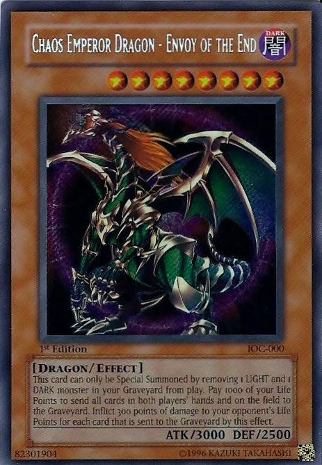 yugioh envoy cards Chaos Emperor Dragon All cards will be carefully packed for safe transit Shadow Box - Chaos Soldier
