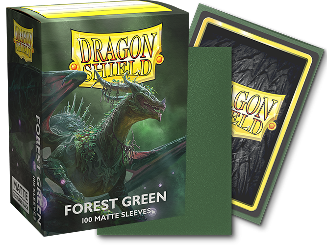 Dragon Shield: Standard 100ct Sleeves - Forest Green (Matte) - Image 2