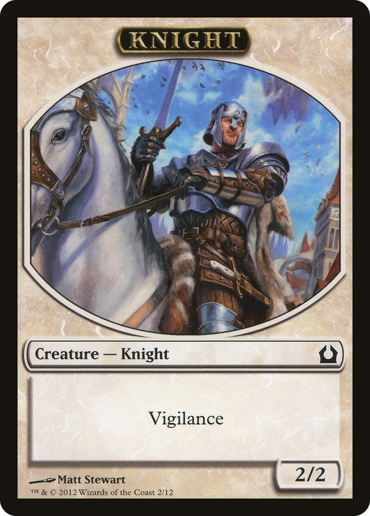 mtg cards that make knight tokens Token (2/2 - Vigilance) by Raphael Mint / near mint condition trading card Update: knights of round tokens
