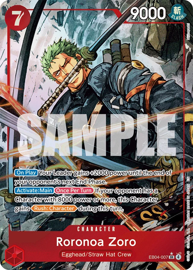 Roronoa Zoro (EB04-007 — Alternate Art)