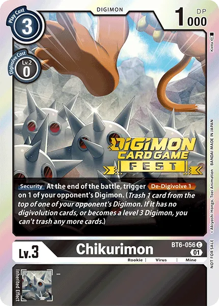 Chikurimon (BT6-056 — Digimon Card Game Fest)