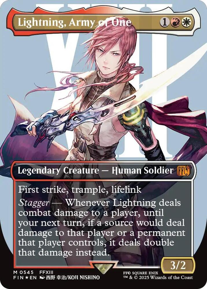Lightning, Army of One (Borderless) (Surge Foil) (0545)