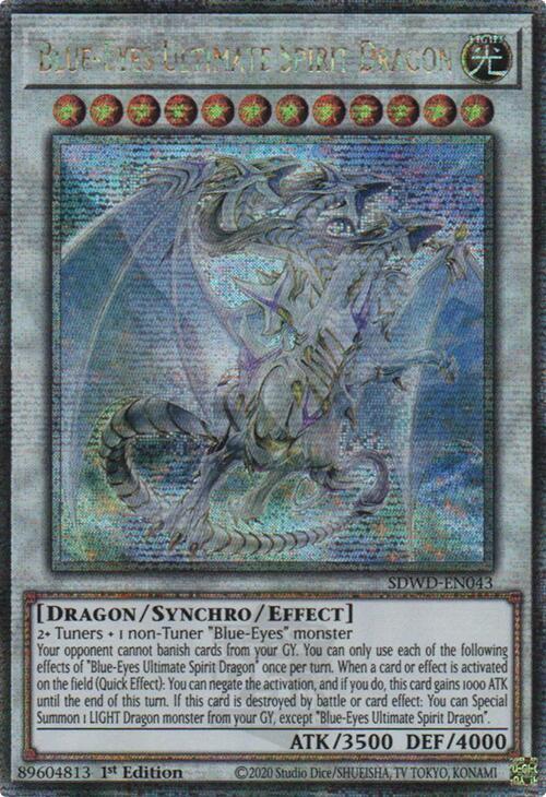 Blue-Eyes Ultimate Spirit Dragon (SDWD-EN043 - Quarter Century Secret Rare)