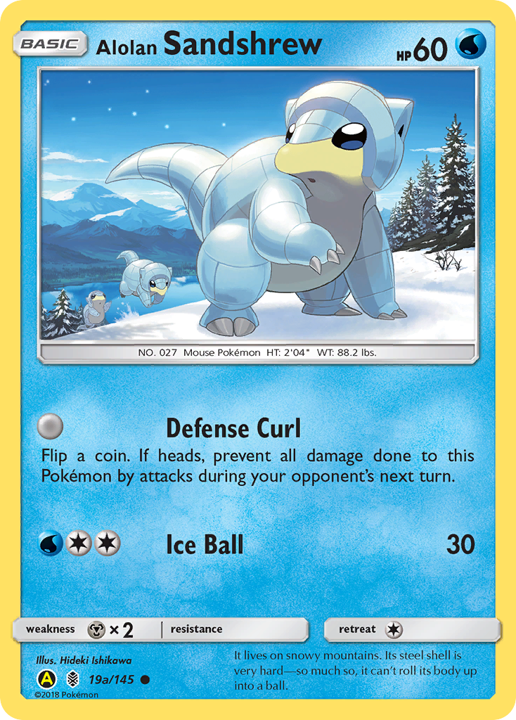 Alolan Sandshrew (19a/145)