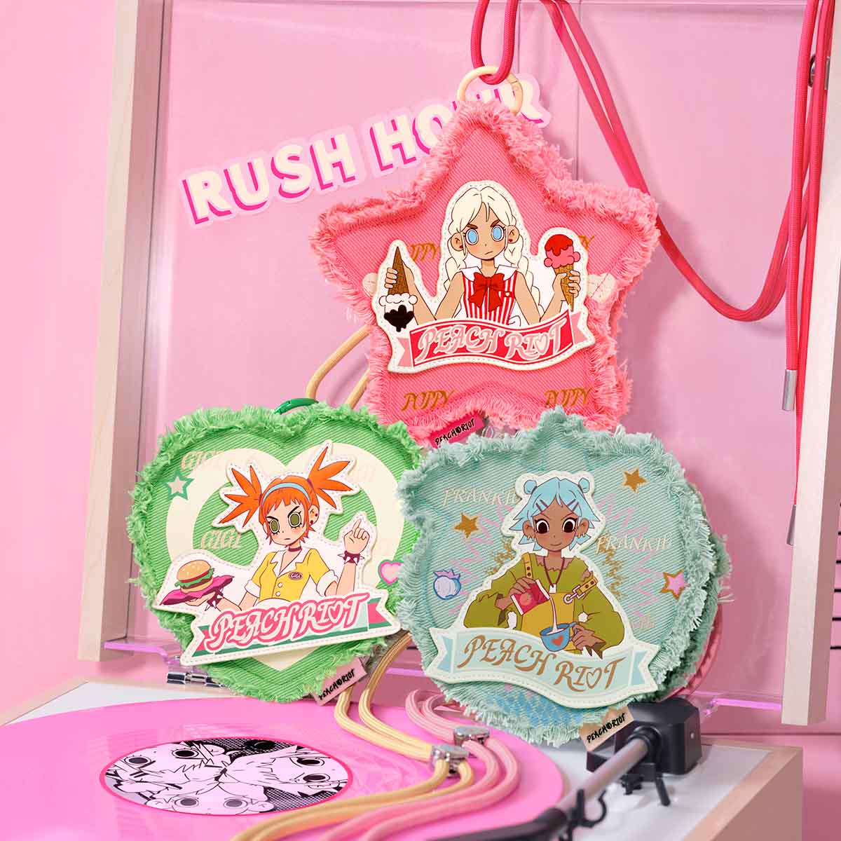 【GW価格】 yuhan wang peach bag 桃　ビーズ POP MART Peach Riot Rush Hour Series Mini Bag Blind Box | Haiku Gaming